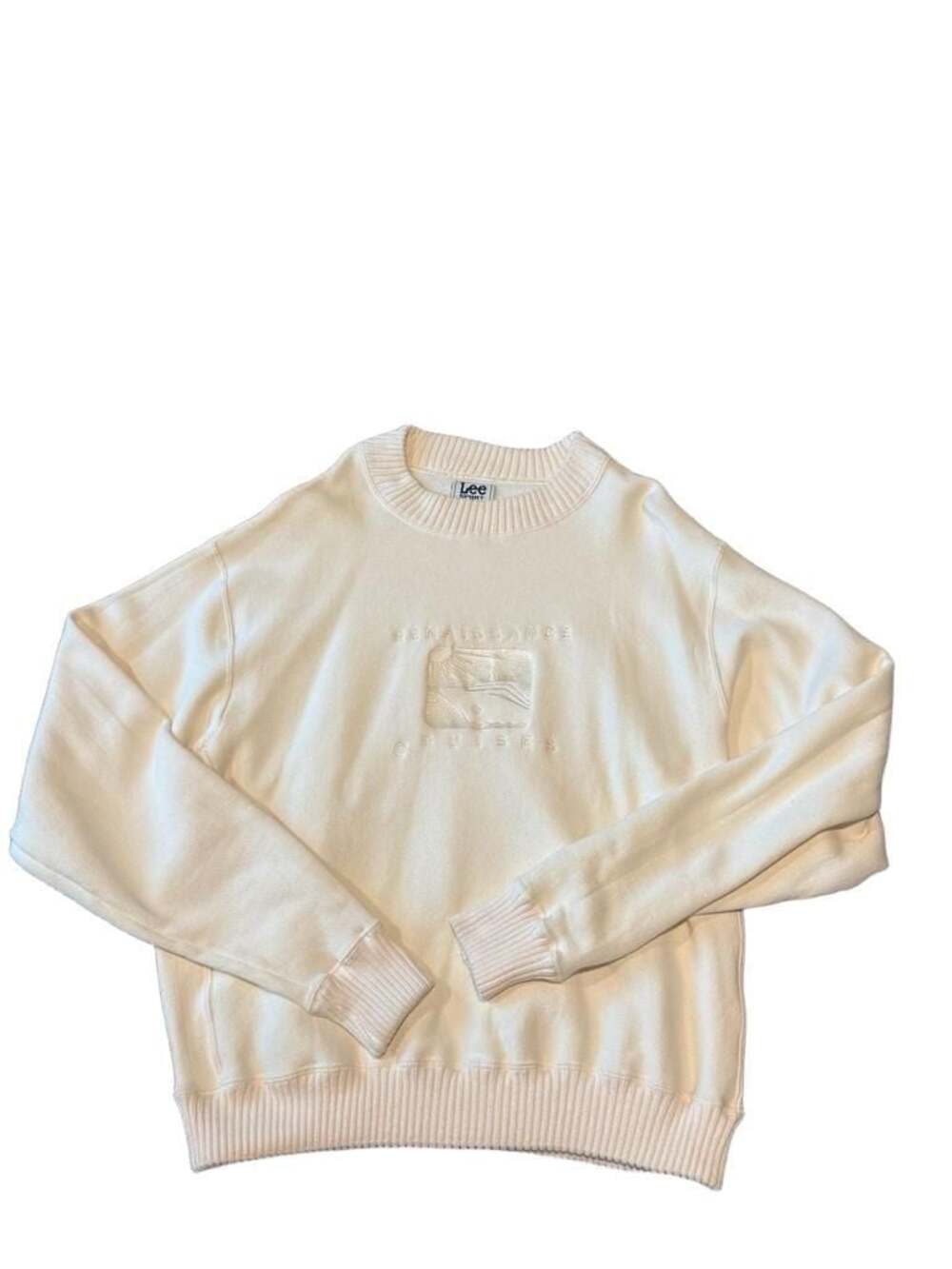 Vintage Lee Sport Renaissance Cruises Embroidered Crewneck Sweatshirt USA L